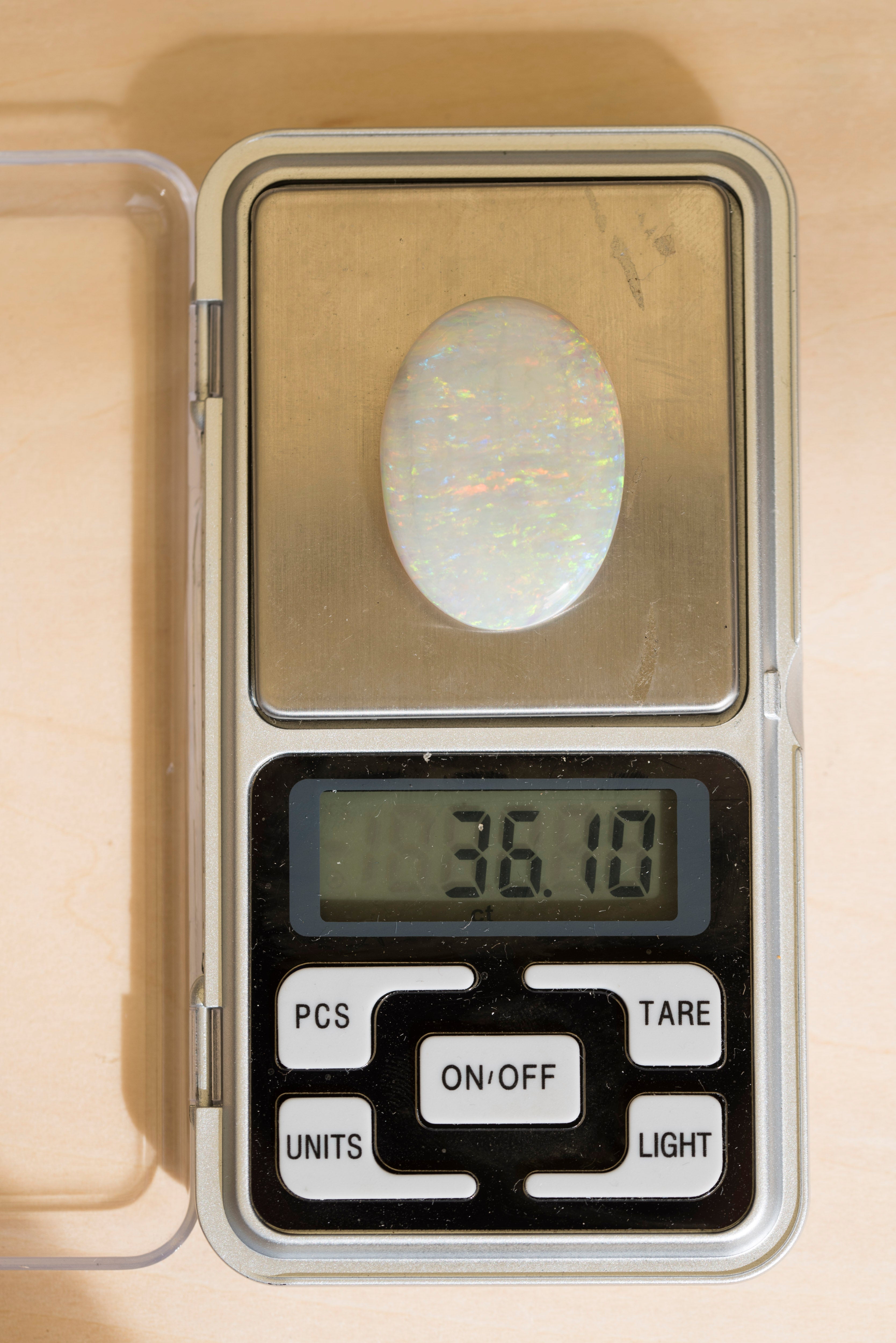 Natural Australian Opal Loose Stone – Vibrant Multi-Color Fire Opal, Premium Gem