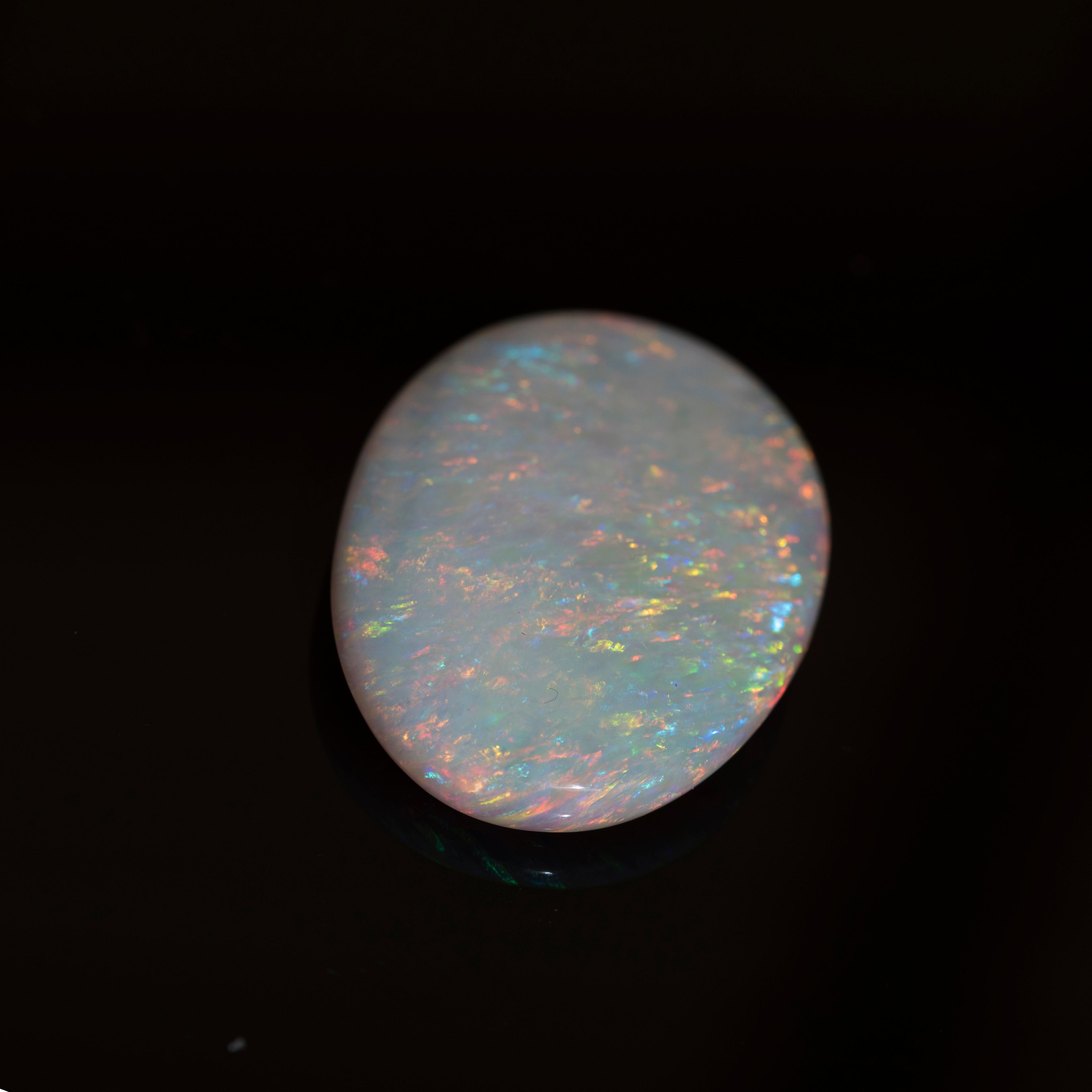Natural Australian Opal Loose Stone – Vibrant Multi-Color Fire Opal, Premium Gem