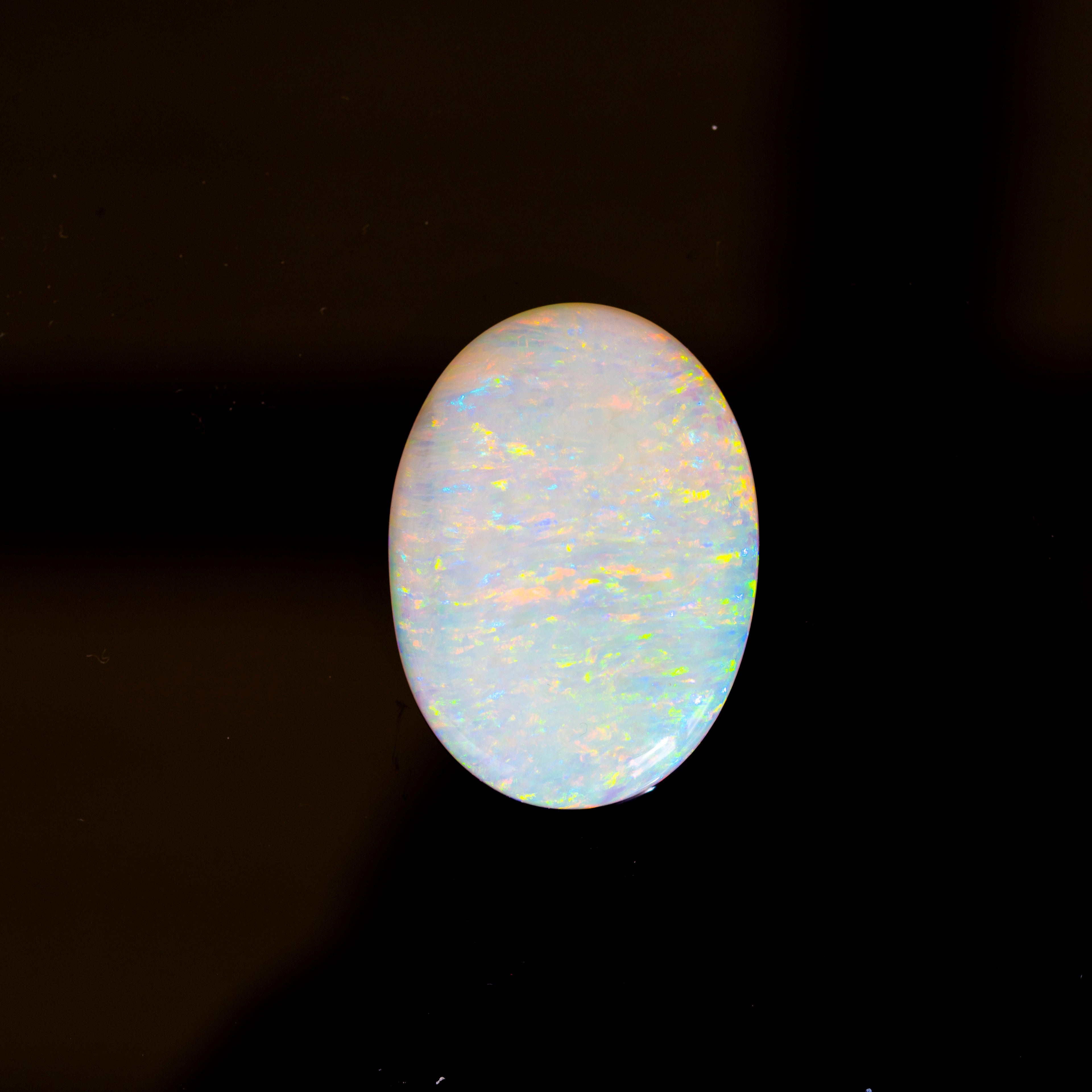 Natural Australian Opal Loose Stone – Vibrant Multi-Color Fire Opal, Premium Gem