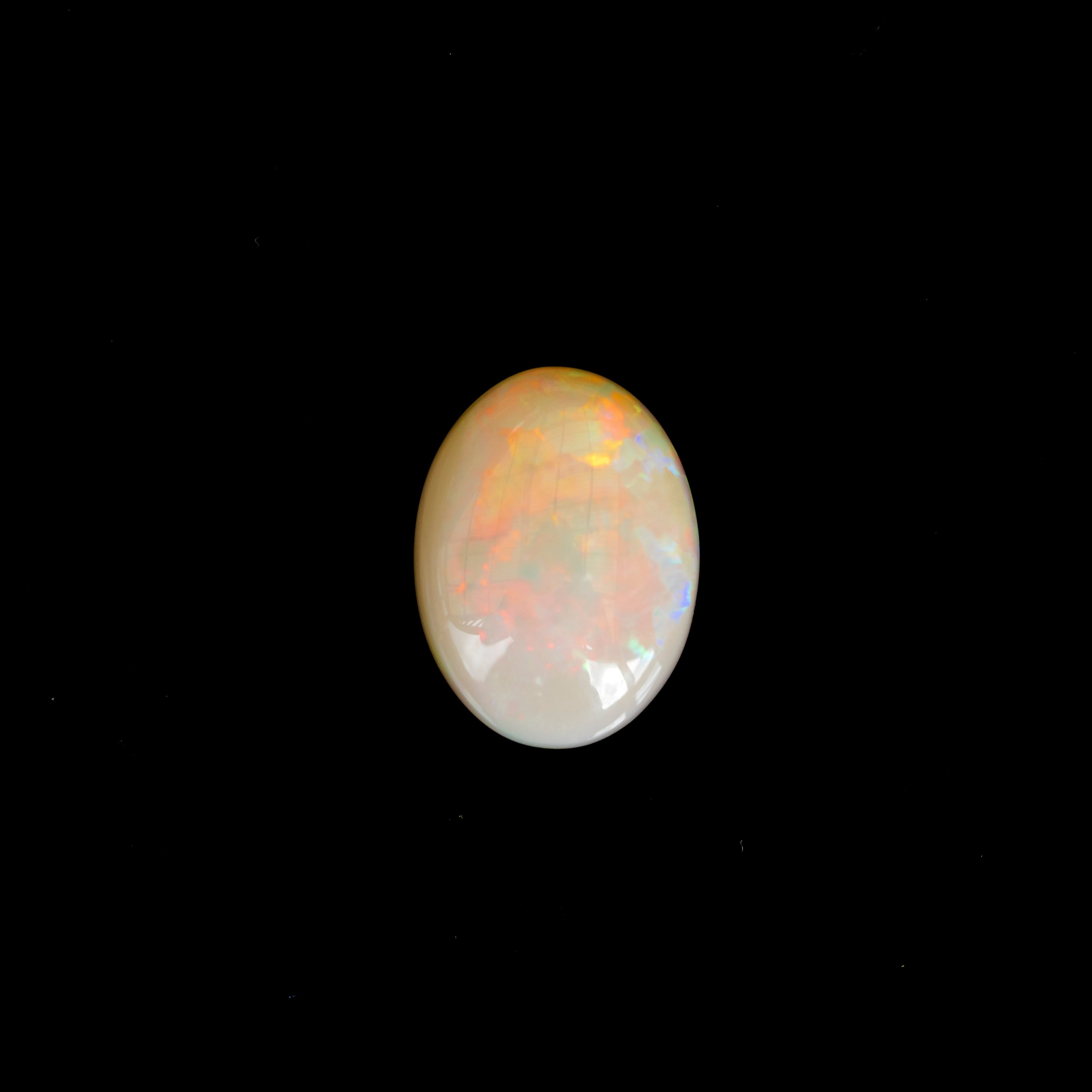 Authentic Australian Opal Gemstone – Large Fire Opal, Multi-Color Natural Loose Stone