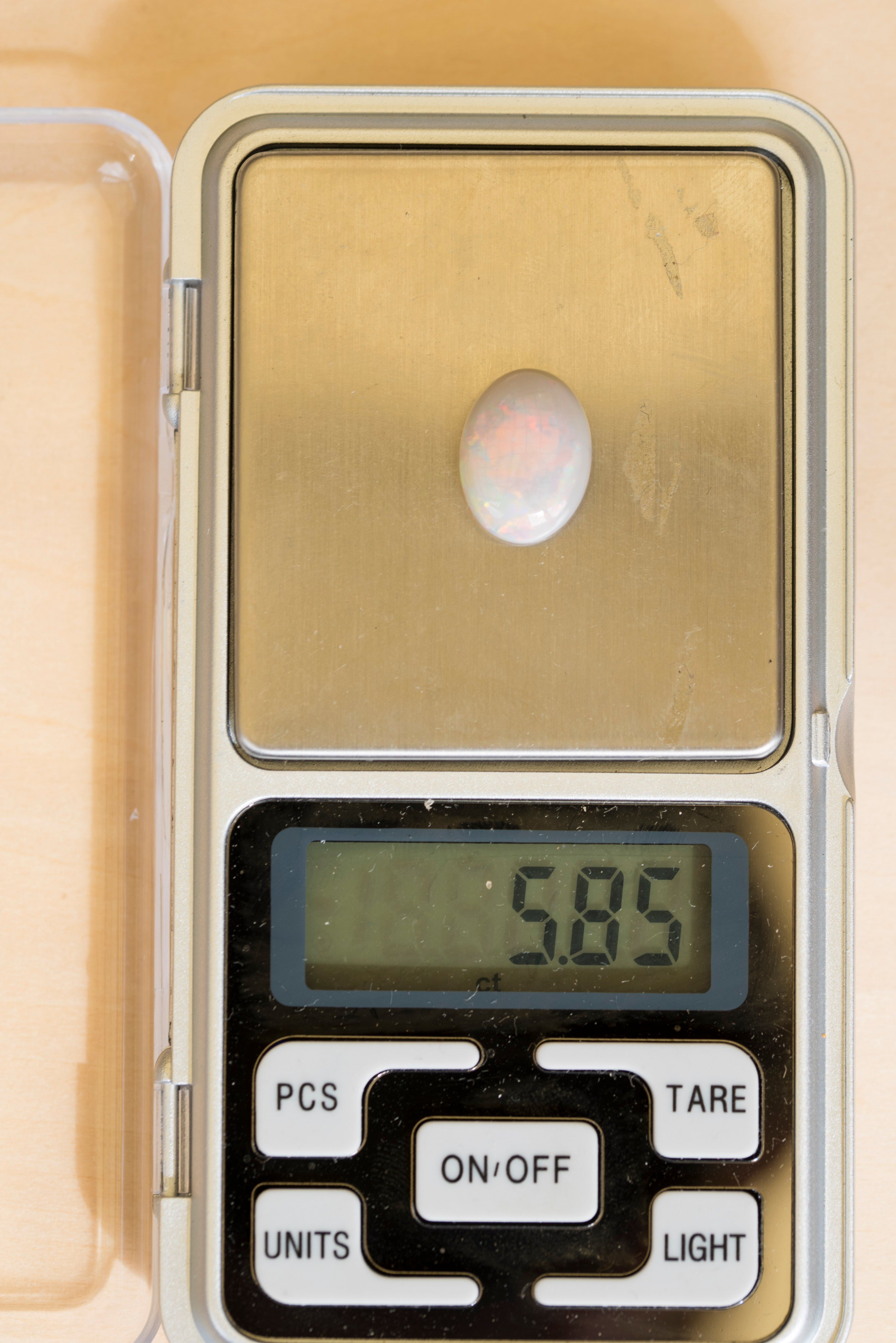 Authentic Australian Opal Gemstone – Large Fire Opal, Multi-Color Natural Loose Stone