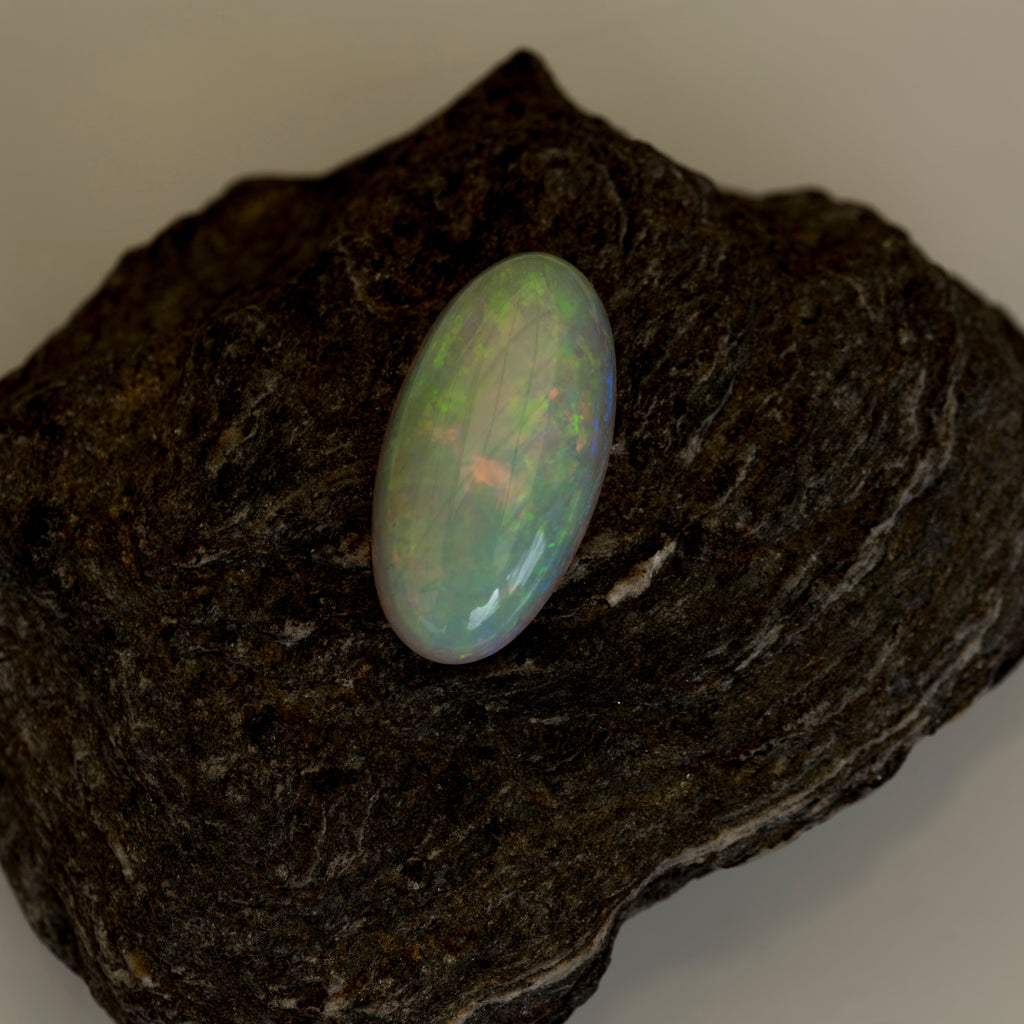 Genuine Australian Opal Loose Stone - Large Fire Opal Gem - Multi Color Natural Stone