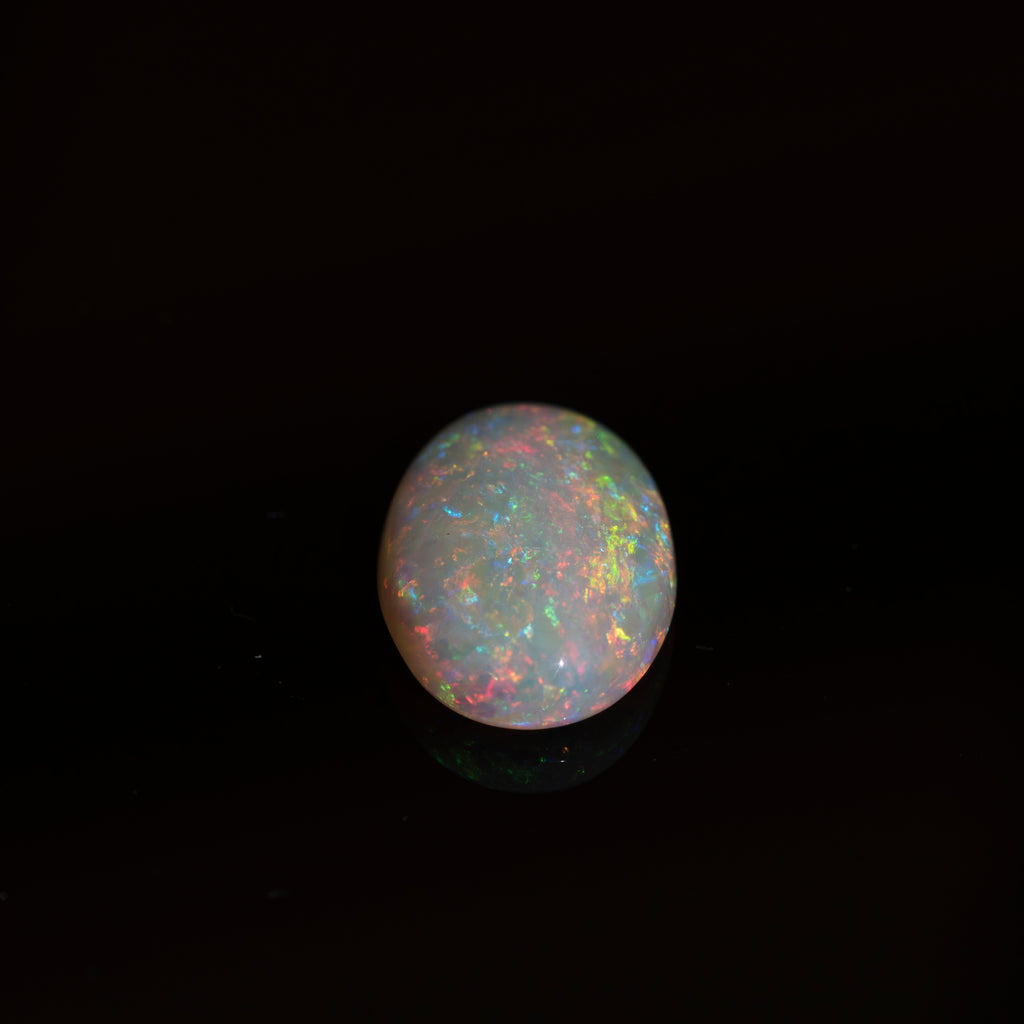 Natural Australian Opal Loose Stone – Vibrant Multi-Color Fire Opal, Premium Gem