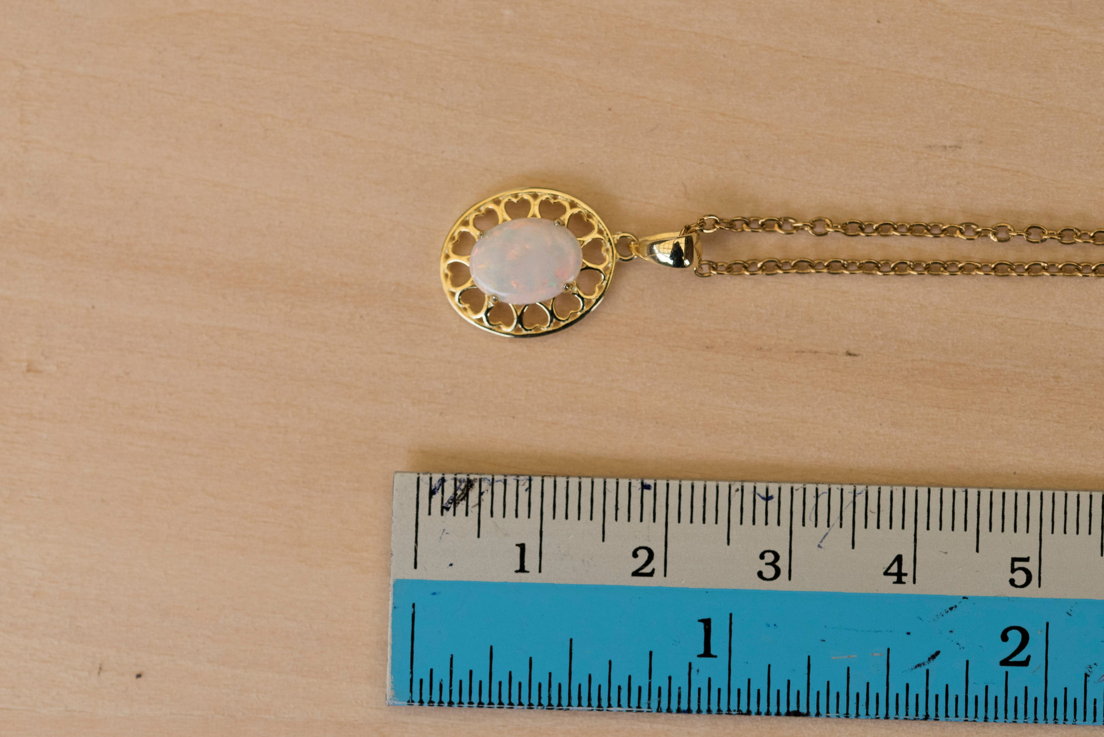 Hand Crafted Australian Opal Piece- Multi Color - Authentic Australian Solid Opal Necklace Pendant in Sterling Silver Yellow Gold Plated