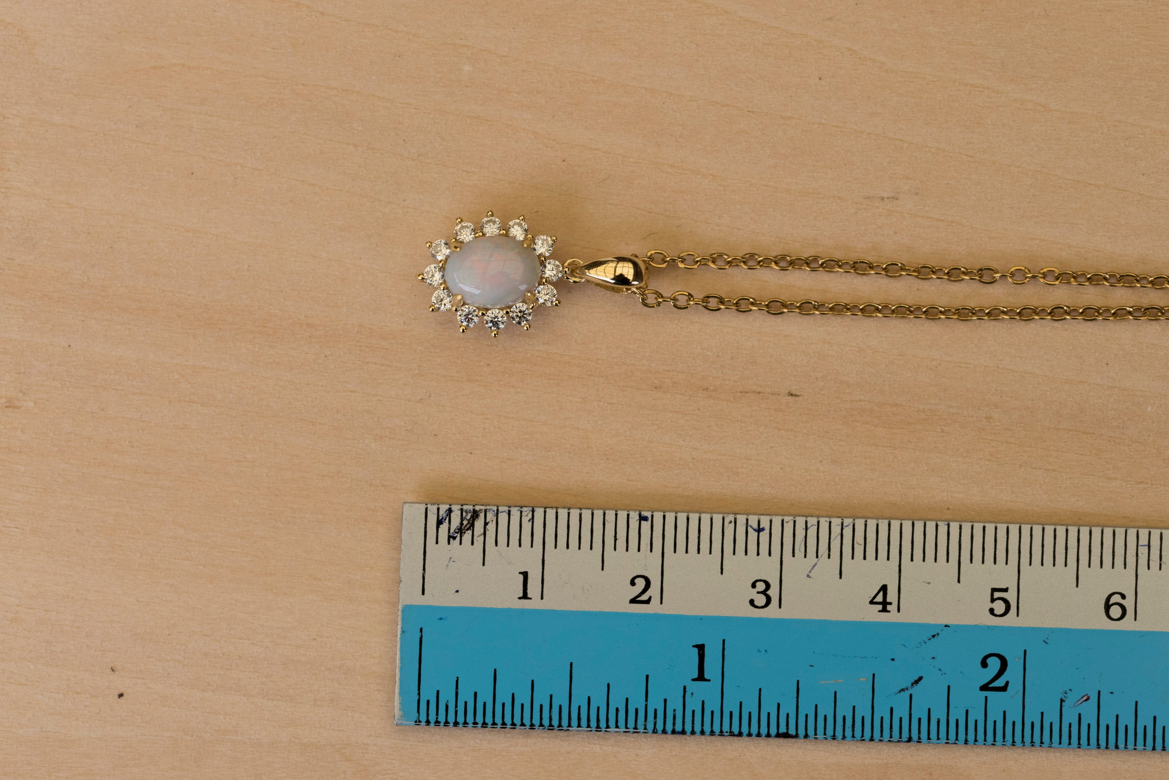 Handmade Australian Opal - Multi Color White Opal Necklace - Authentic Australian Solid Opal Necklace Pendant in Sterling Silver Yellow Gold Plated