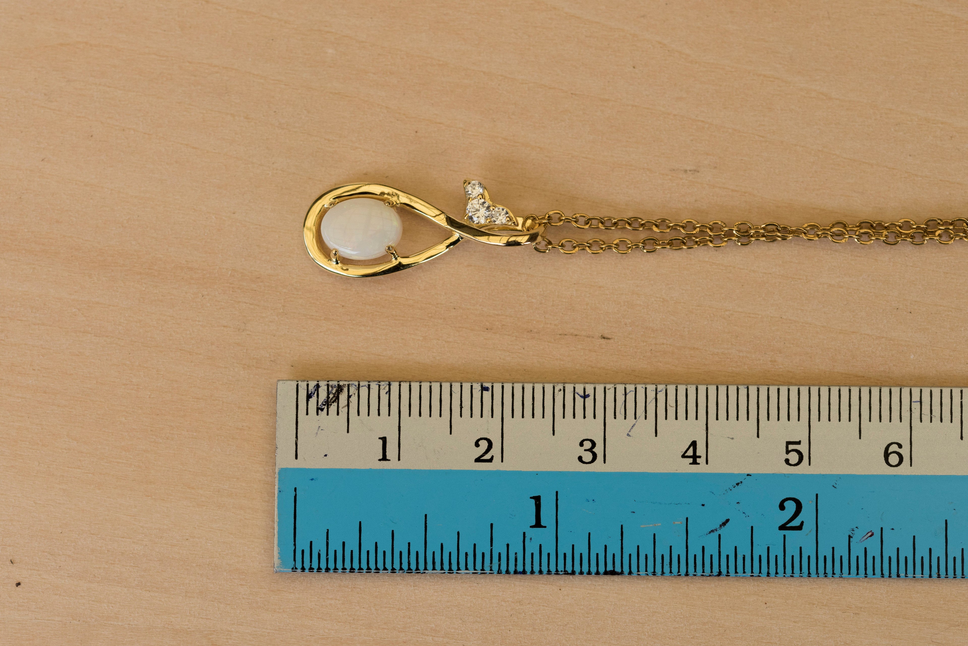 Australian Opal Jewelry - Treasured White Opal Necklace - Authentic Australian Solid Opal Necklace Pendant in Sterling Silver Yellow Gold Plated