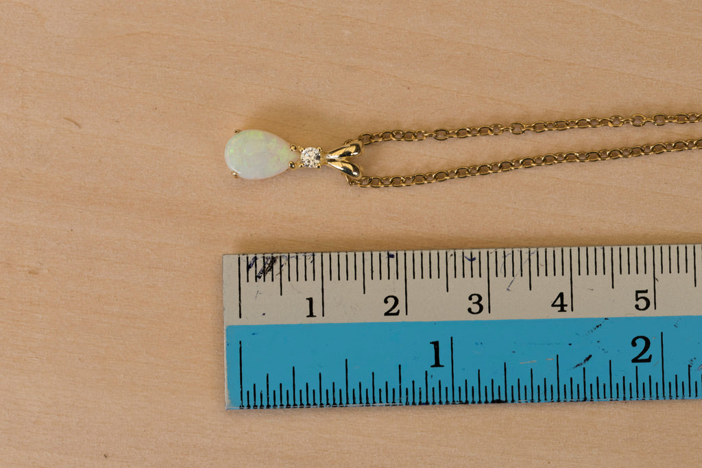 Handmade Australian Opal - Authentic Australian Solid Opal Necklace Pendant in Sterling Silver Yellow Gold Plated