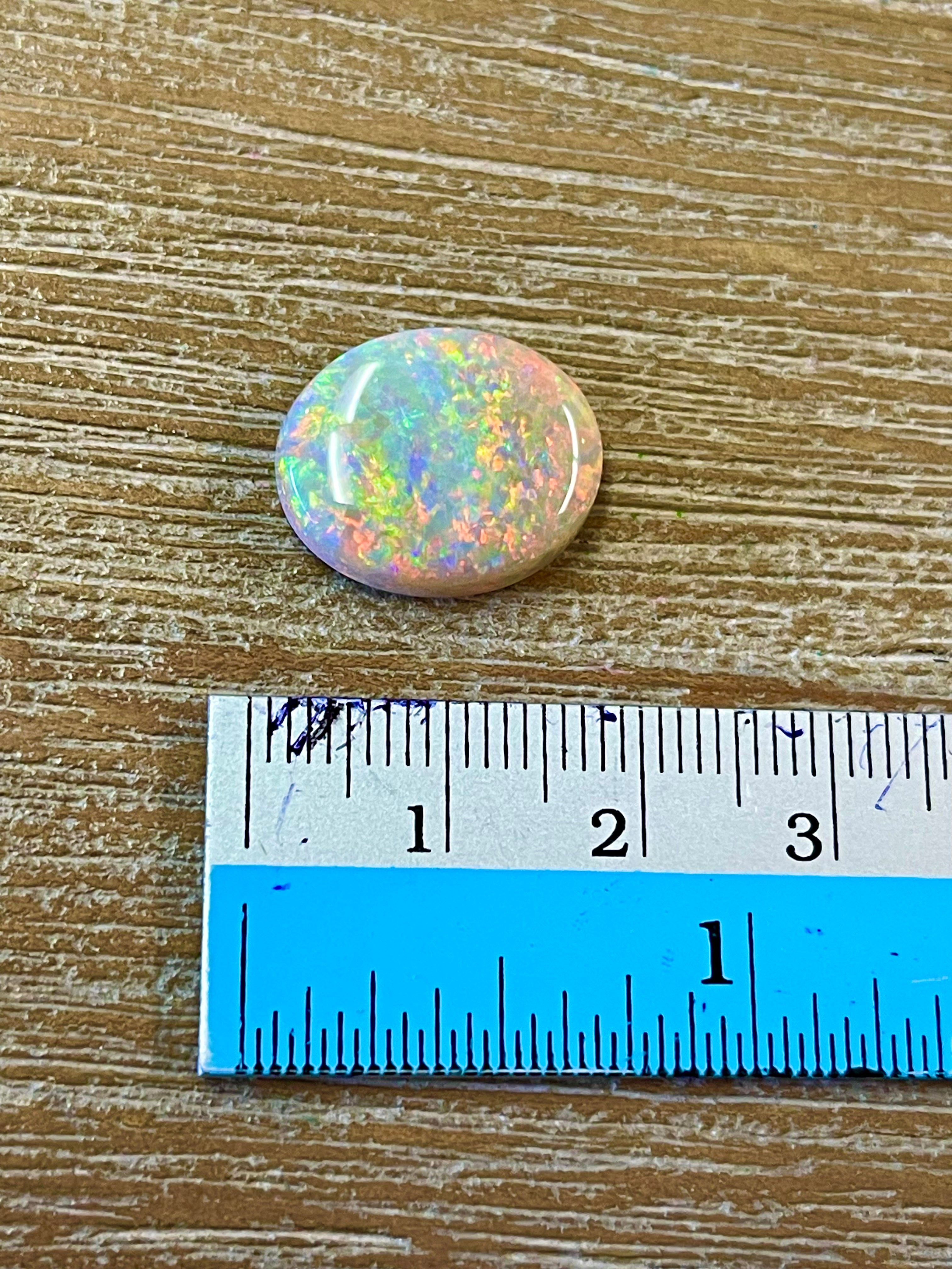 Genuine Australian Opal Loose Stone - Fire Opal Gem - Multi Color Natural Stone