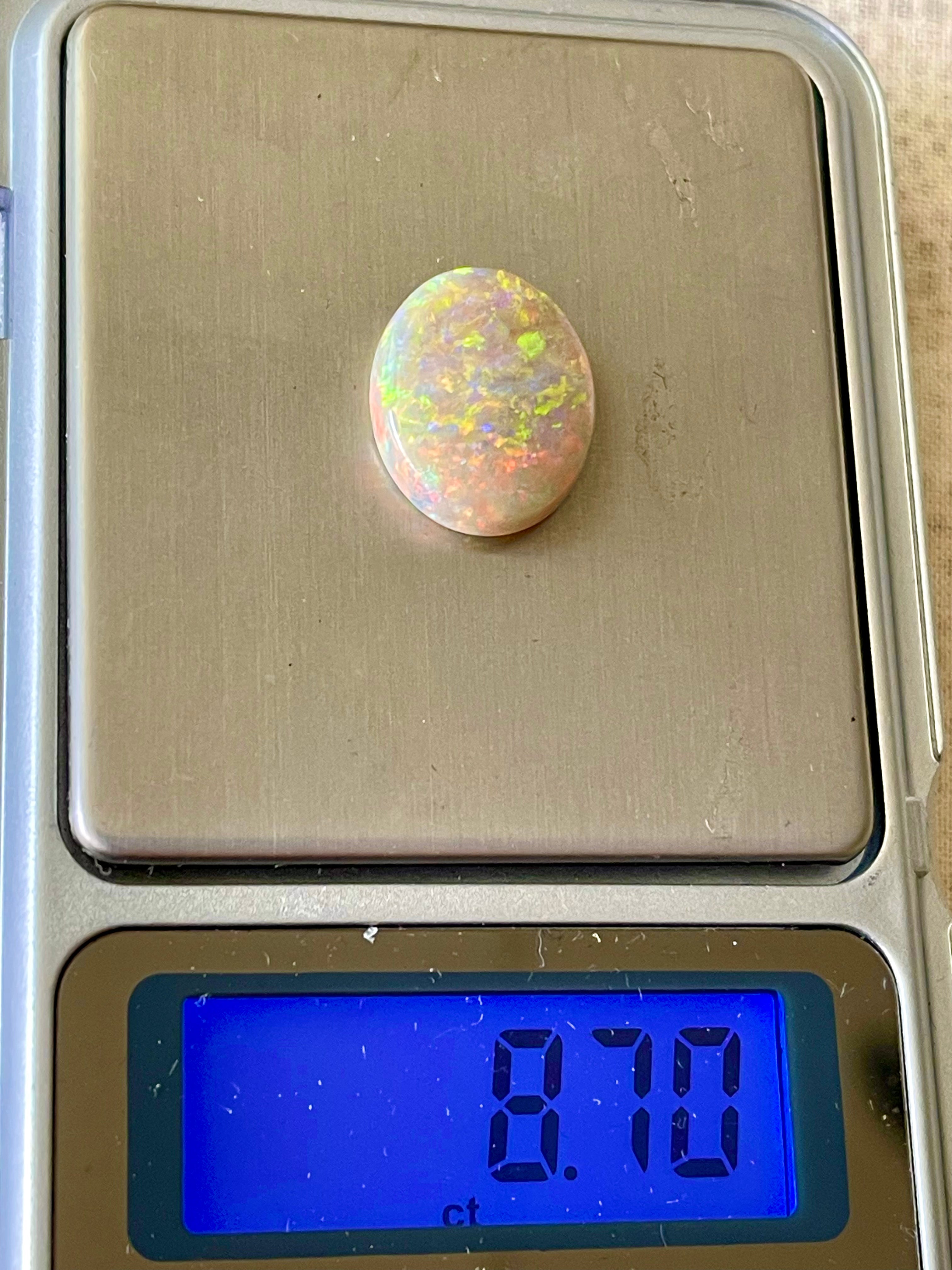 Genuine Australian Opal Loose Stone - Fire Opal Gem - Multi Color Natural Stone