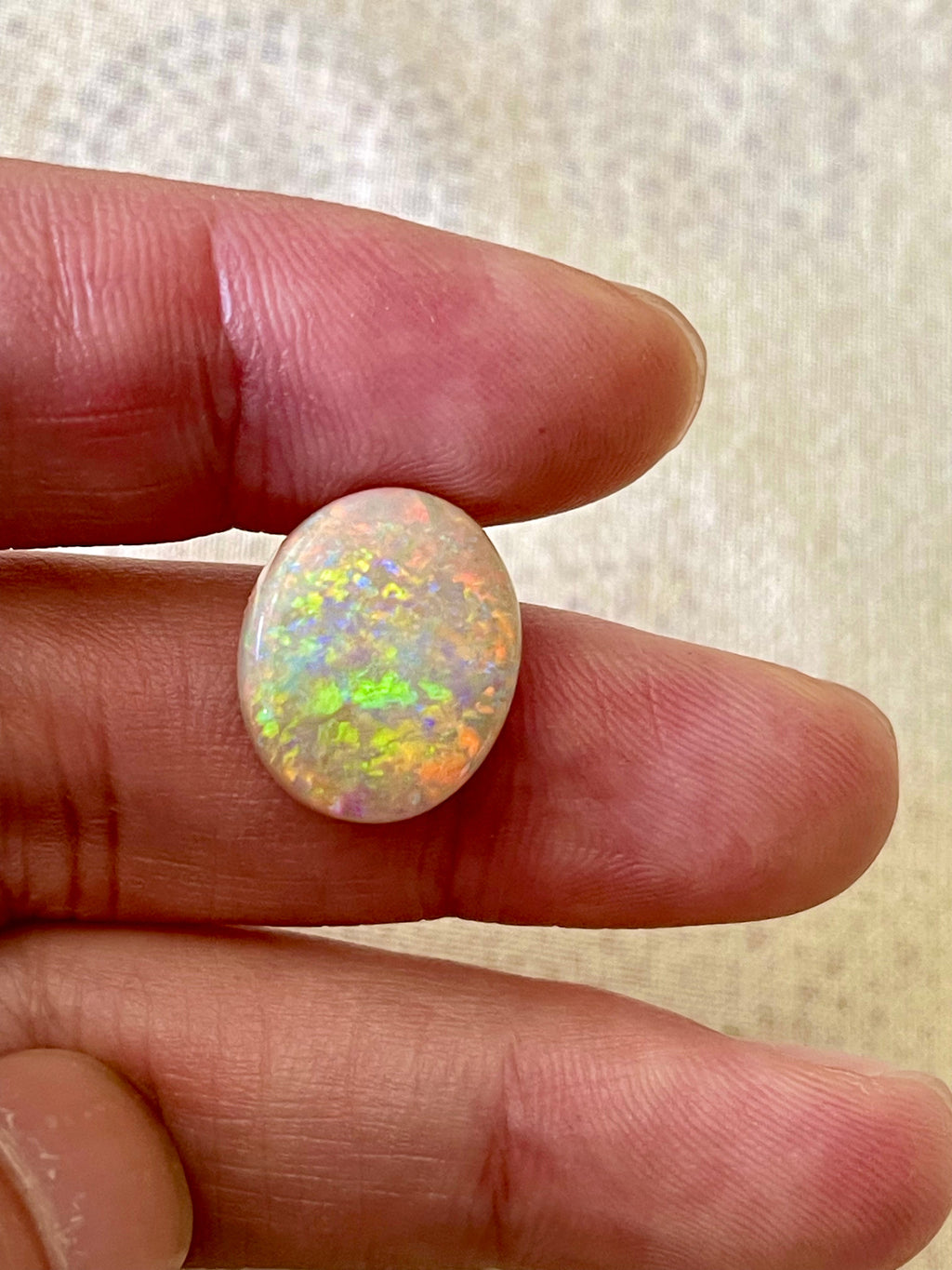 Genuine Australian Opal Loose Stone - Fire Opal Gem - Multi Color Natural Stone