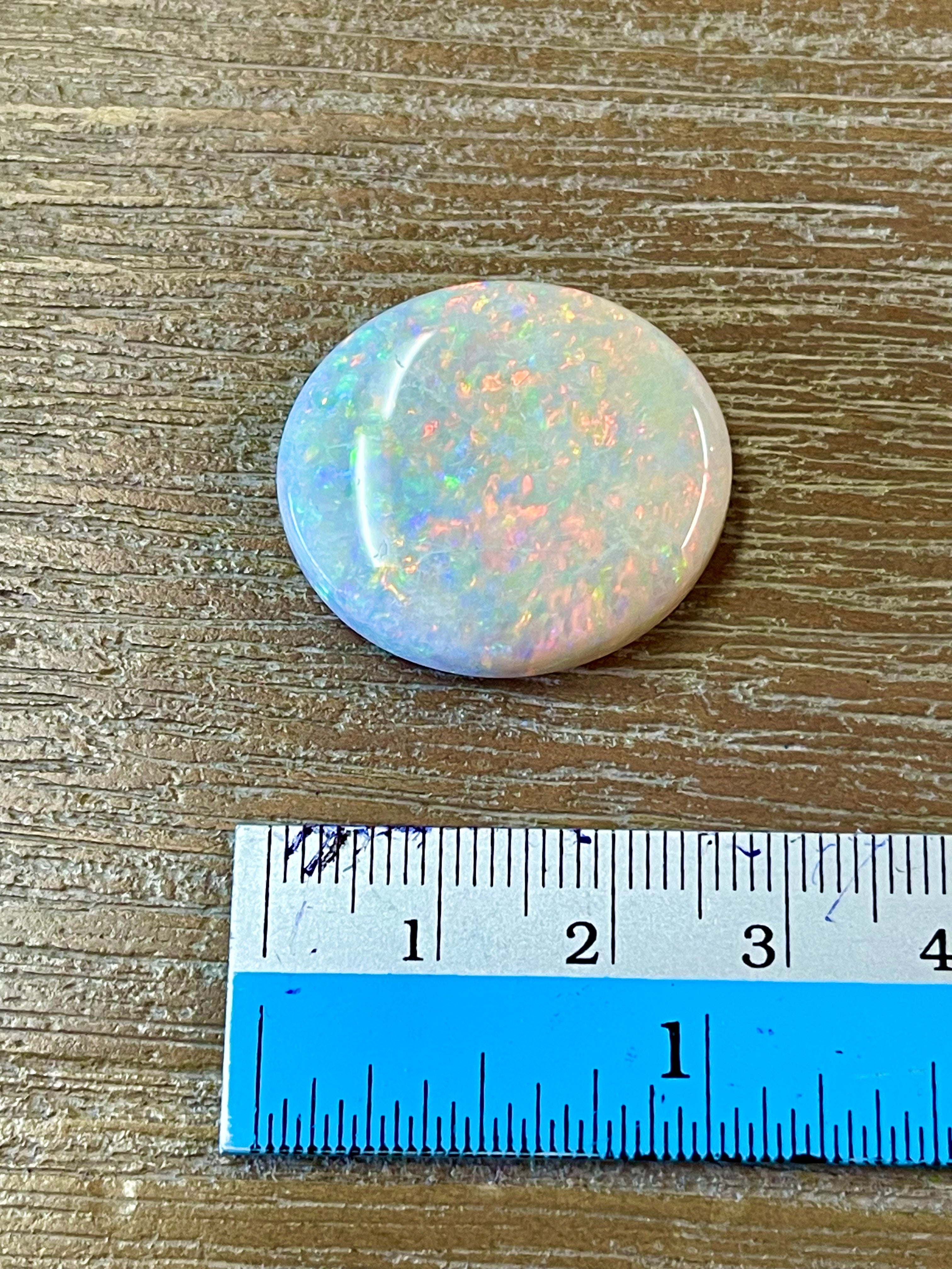 Genuine Australian Opal Loose Stone - Large Fire Opal Gem - Multi Color Natural Stone