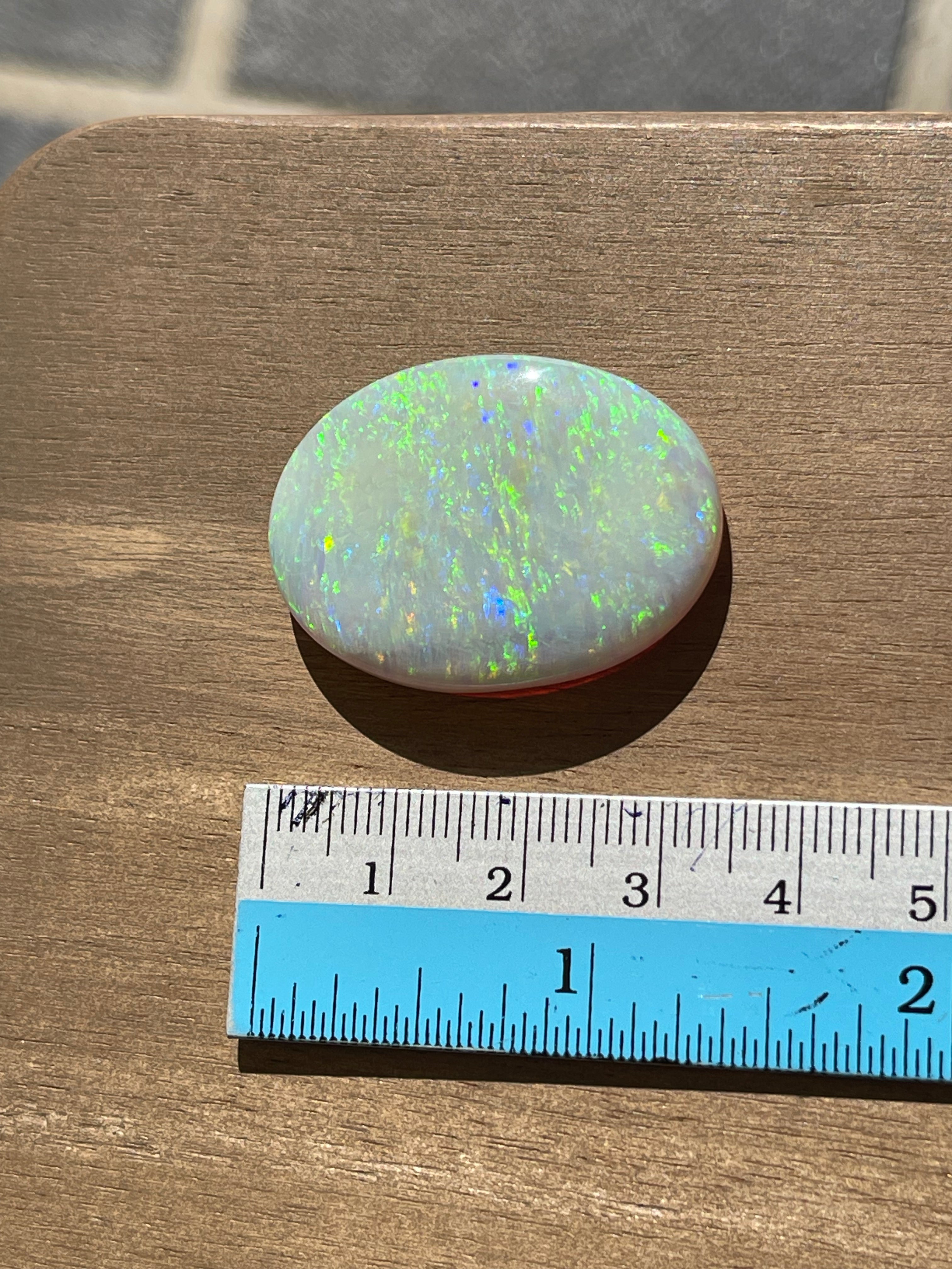 Natural Australian Opal Loose Stone – Vibrant Multi-Color Fire Opal, Premium Gem