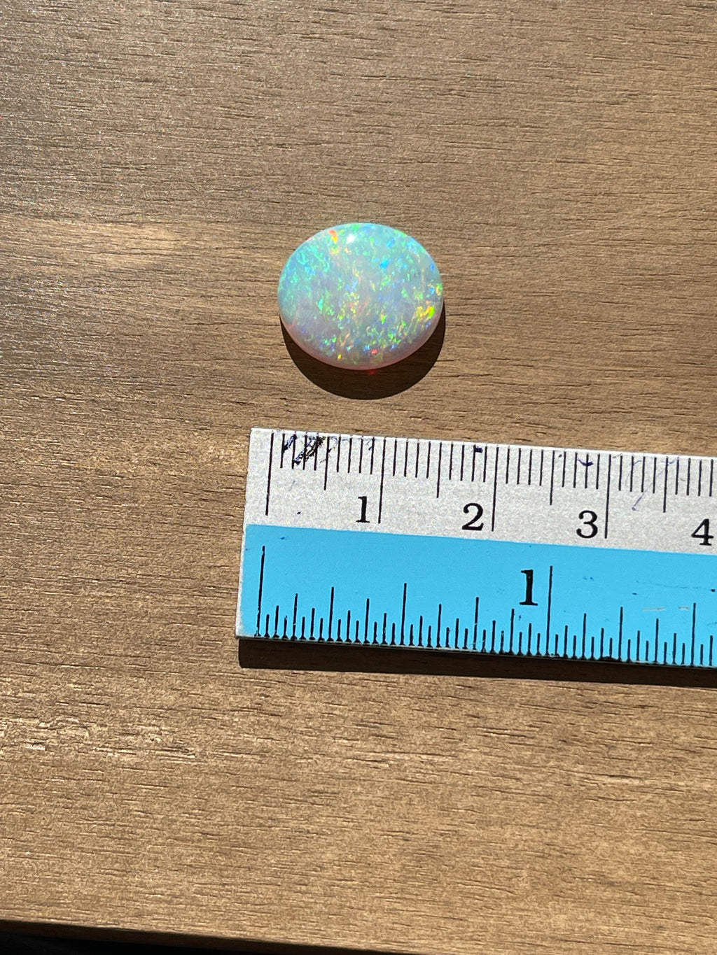 Australian Fire Opal Loose Gemstone – Large Solid Opal, Multi-Color Natural Stone