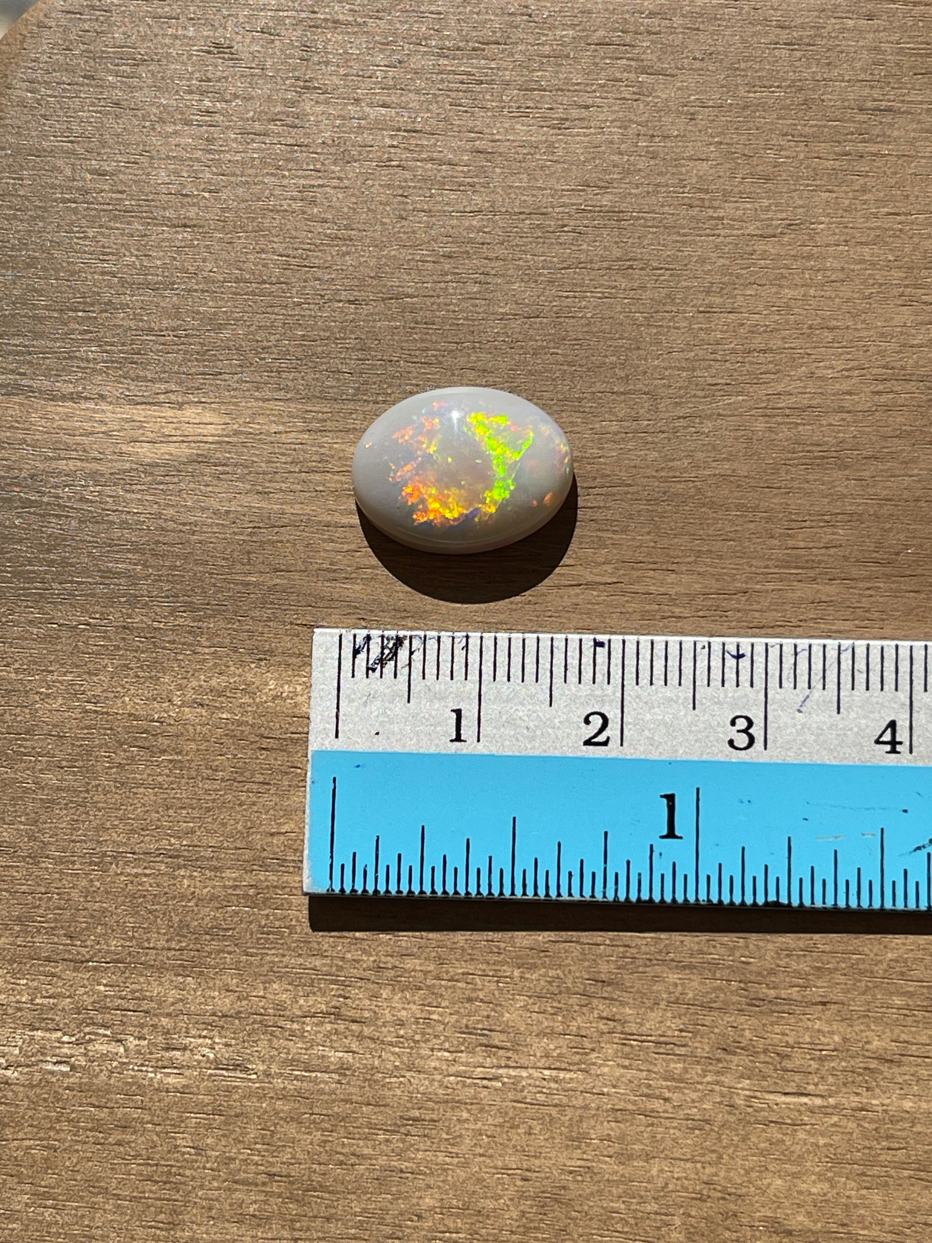 Authentic Australian Opal Gemstone – Large Fire Opal, Multi-Color Natural Loose Stone