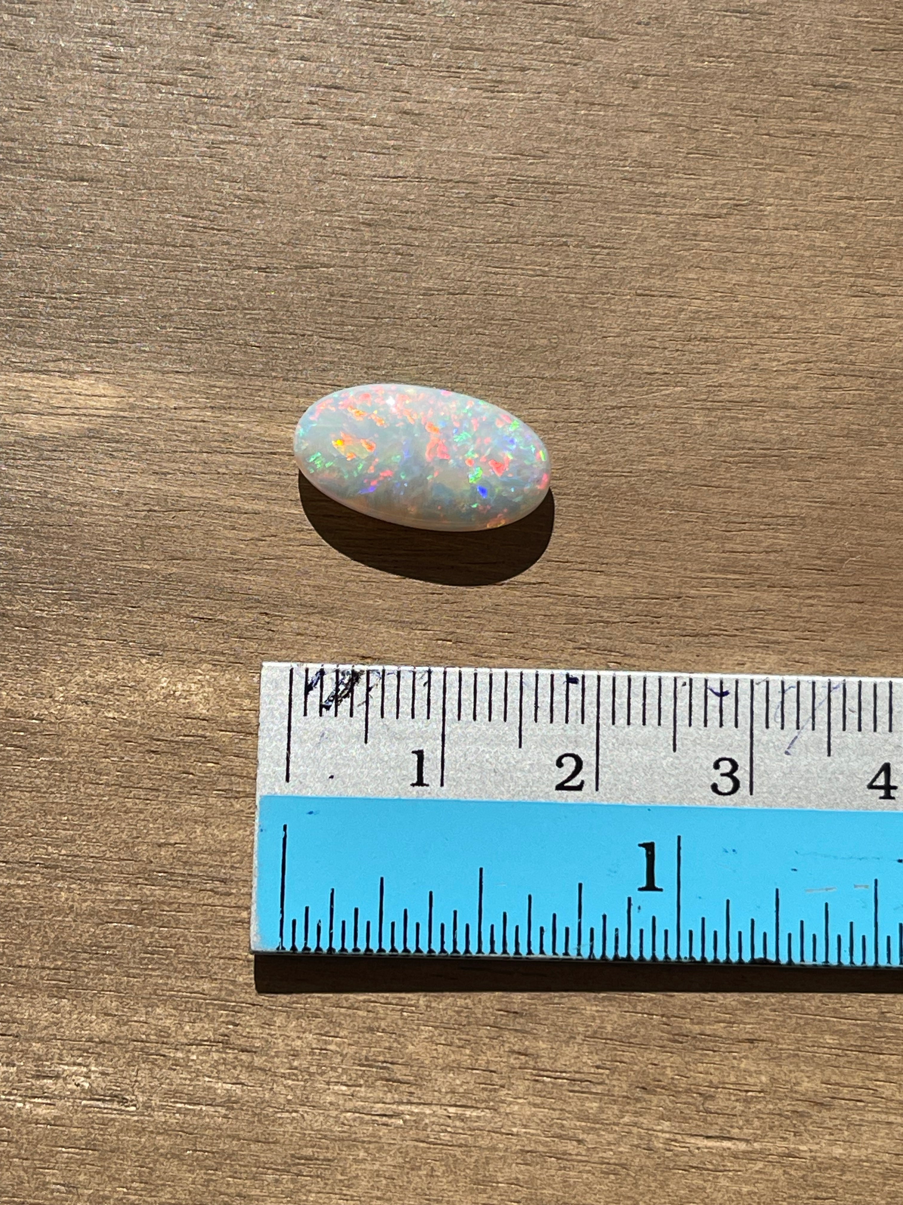 Genuine Australian Opal Loose Stone - Large Fire Opal Gem - Multi Color Natural Stone